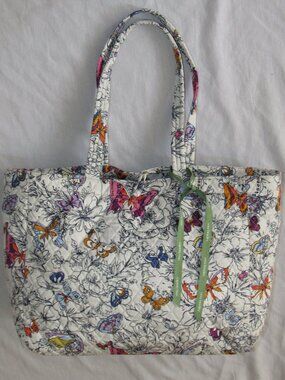 Vera Bradley Wing + Bloom Butterfly Hathaway Tote Bag #50299-20063 Travel Purse